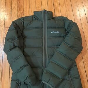 Columbia Green Puffer Jacket